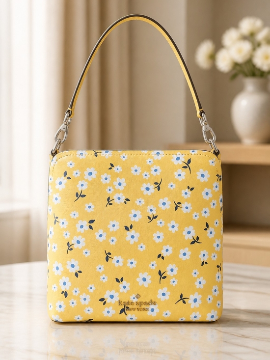 kate spade Handbags - kate spade Yellow Floral Square Shoulder Bag